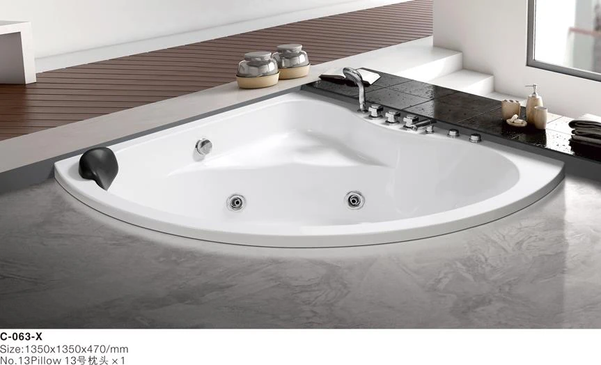 C-063-X-Corner installation Drop In Solid Surface Sector Acrylic Bath Tub.jpg