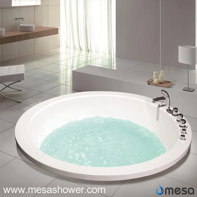 Classica Round Indoor or Outdoor Drop-in Soaking Tub Pool for 3-4 Persons