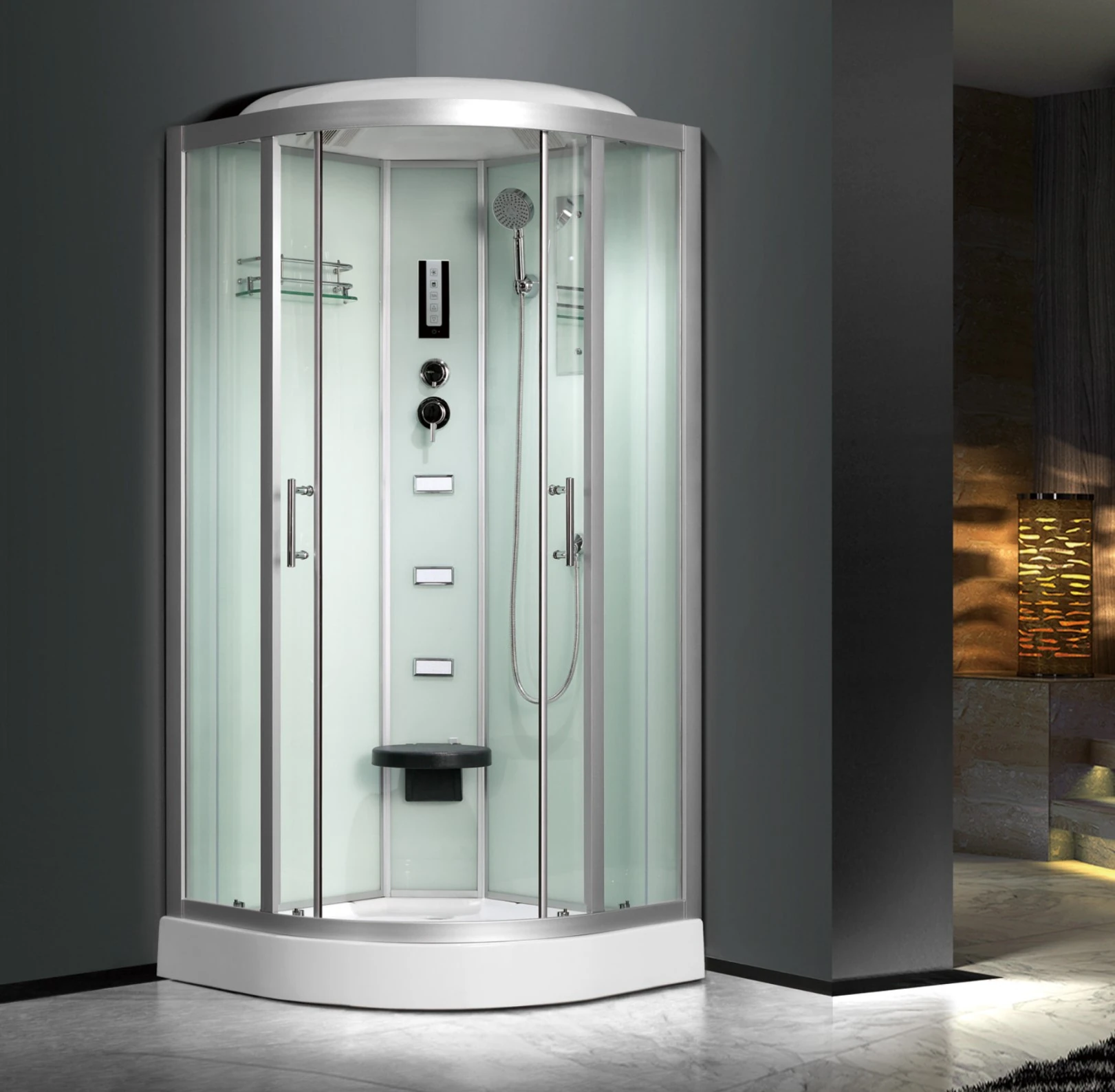 L-500-C-2-Sector Corner Tempered Glass Shower Enclosure With Seat And Tray_副本.jpg