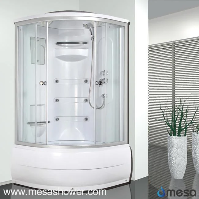 1/4 Round Corner High Tray Tub and Massage Shower Room Combo MER-8032
