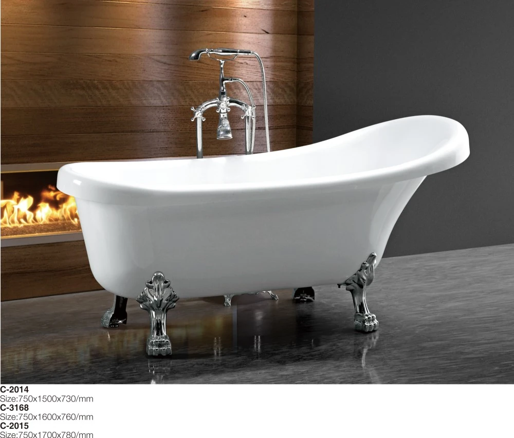 (1) MEC-2014- Extra Deep European Style Freestanding Bathtub with Chrome Clawfoot_副本.jpg