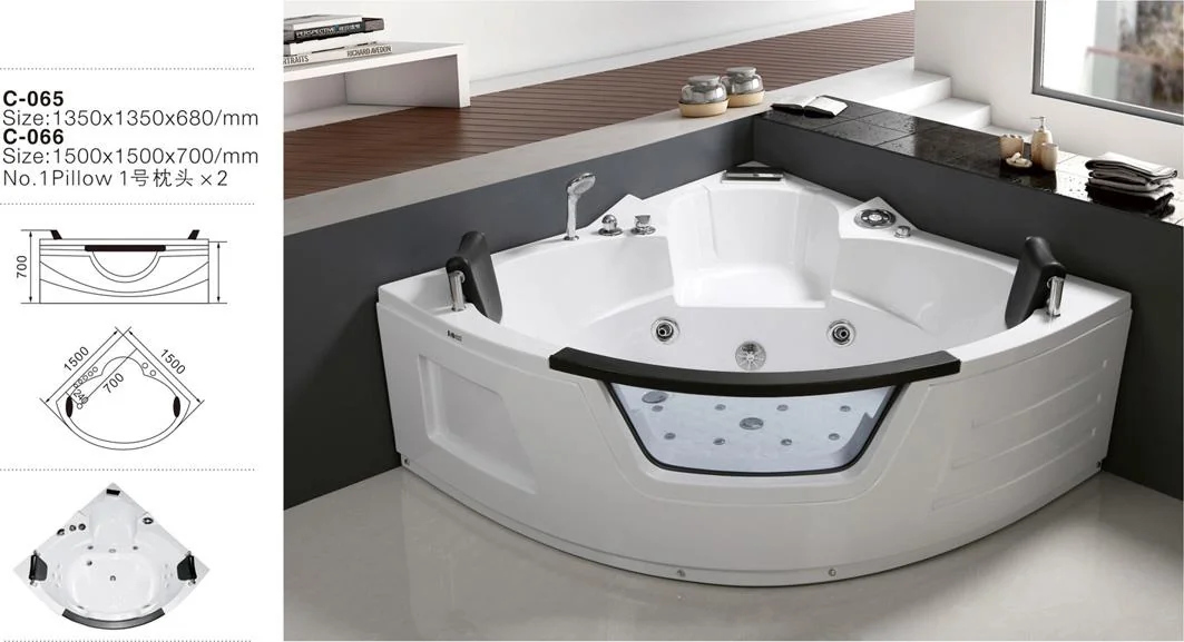 product-746-405 C065 2017 luxuriöse Eckbadewanne fürs Bad mit Düsen, aus ABS und mit Whirlpoolfunktion, für zwei Personen 2, zum günstigen Preis.jpg