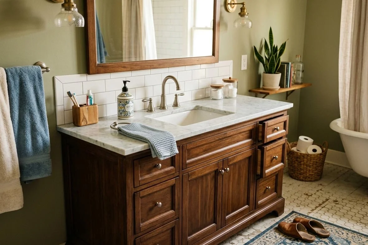 How to install bathroom cabinets