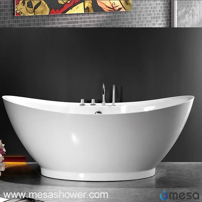 Freestanding Solid Surface Bathtub - Pure white MEC3163