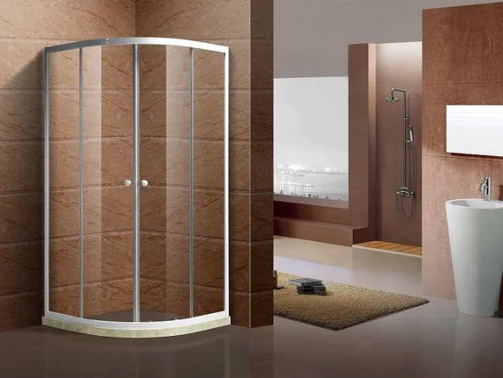 Mga harang na salamin para sa shower