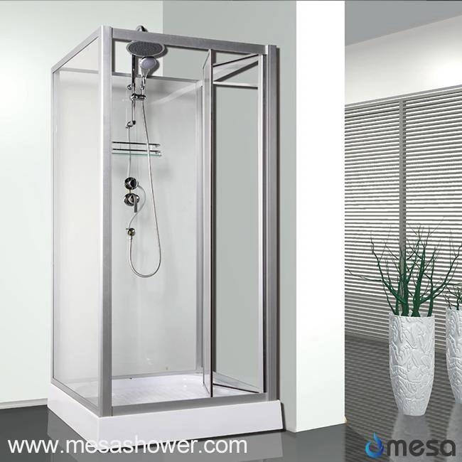 Very Simple Square Whole Shower Cabin without Roof MER-3806-1