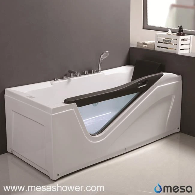 Irregular Shape Modern Design Corner Rectangular ABS Glass Massage Whirlpool Jetted Hot Tub Bathroom Bathtub for Fast Delivery