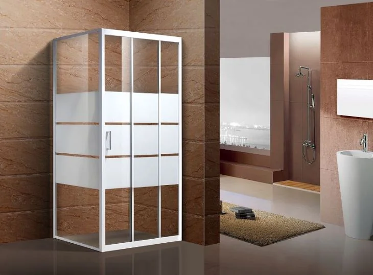 Cabine de douche rectangulaire