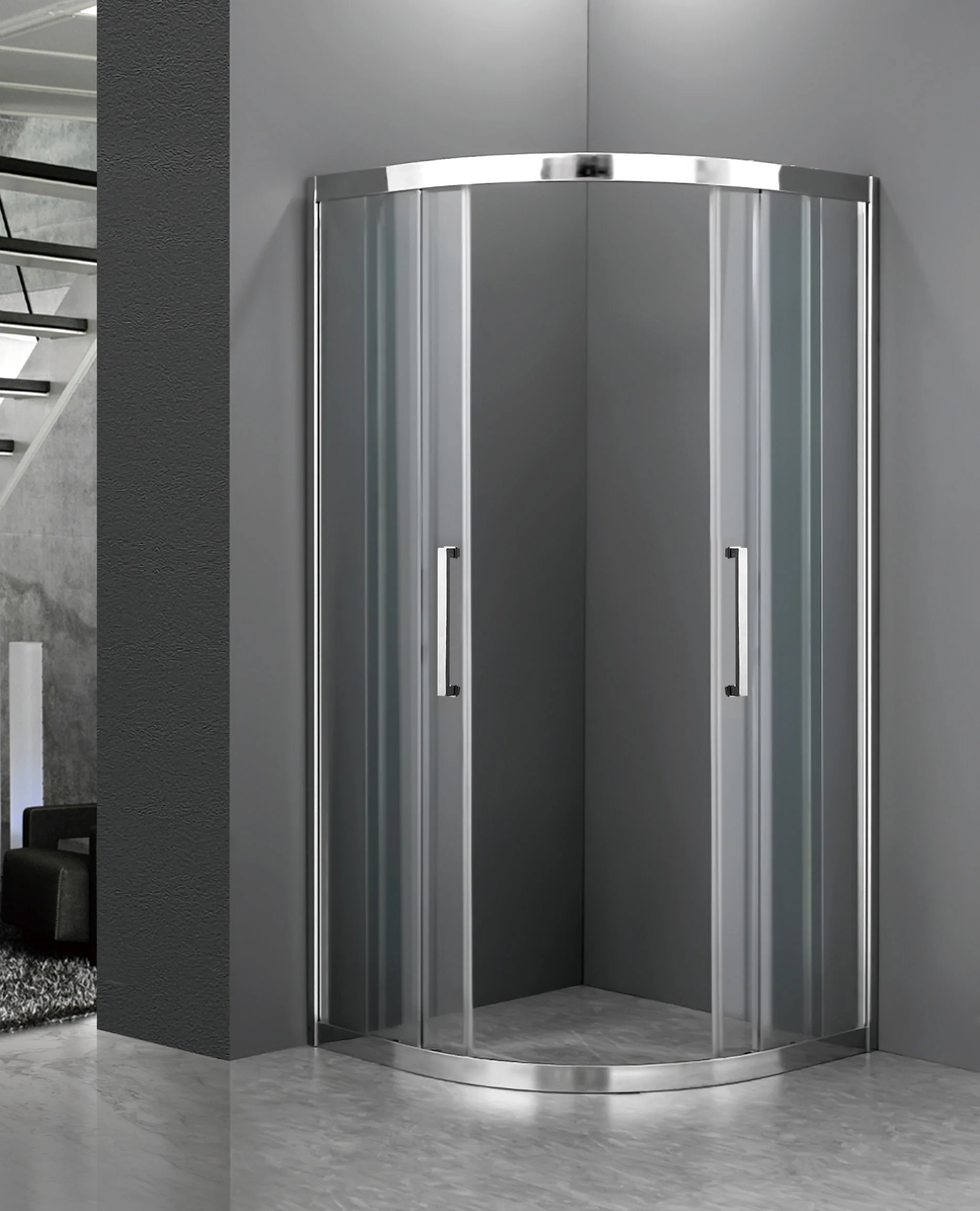 WZ-01 High Gloss Bathroom Sector Sliding Shower Enclosure With Cheap Price.jpg