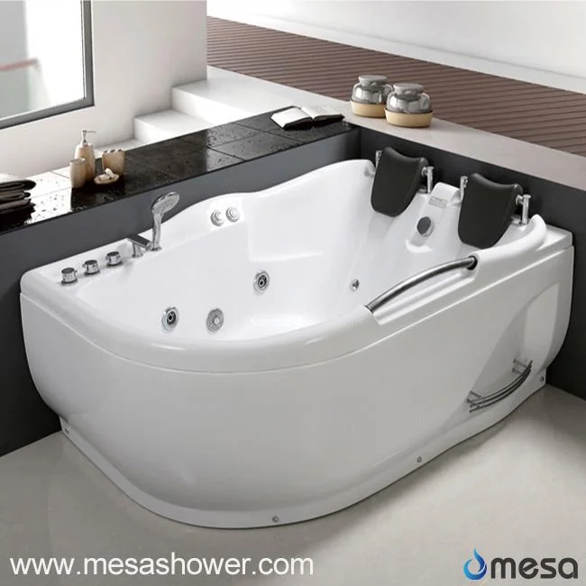 2017 Modern Design Luxury Whirlpool Hydro Massage ABS Corner Bathroom Bathtub For Sale