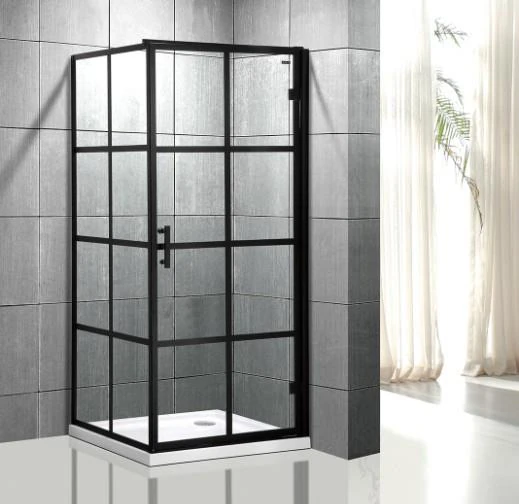 A-94-8Black Profile Hinged Shower Enclosure A-94-8Black Profile Hinged Shower Enclosure