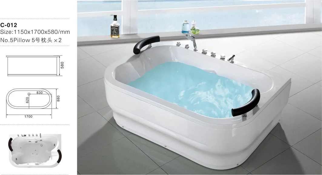 product-700-380 C-012-Extra Large Rectangular Double Whirlpool Massage Bath Tub.jpg