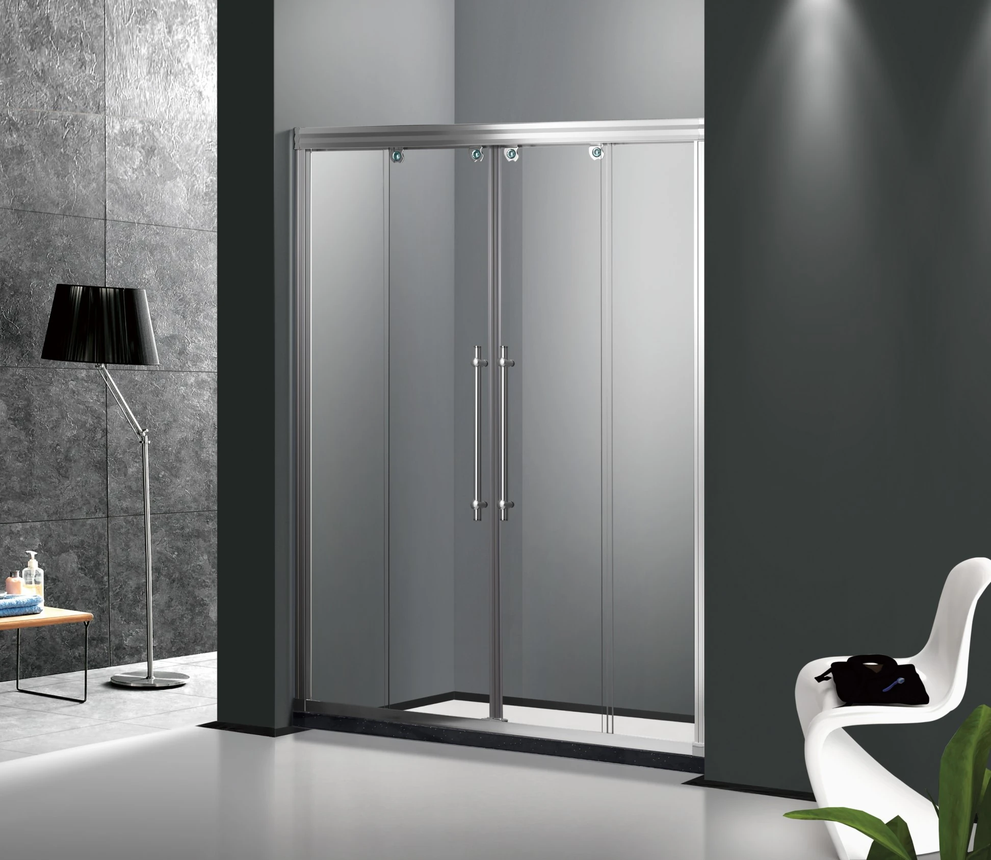 PF-89 Special Decoration Rollers Framed Shower Door With Cheap Price_副本.jpg