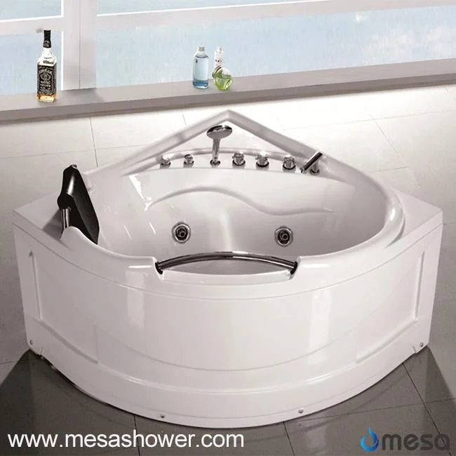 Corner Sector Luxury Modern Simple Design Hot Tub Acrylic Fiberglass Bathroom Bathtub for Sale with Cheap Price