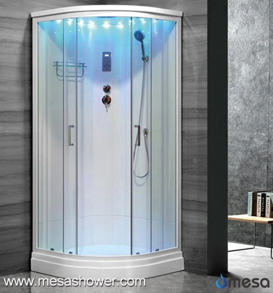 Simpe Shower Cabin Room With Colorful Star Lights