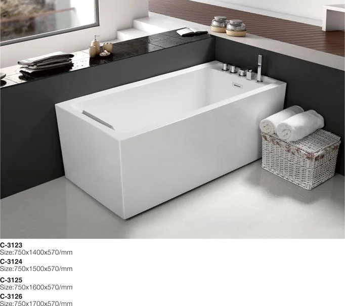 (1)C-3123-Four Bồn tắm acrylic hình chữ nhật đặt độc lập, có bốn kích thước.jpg