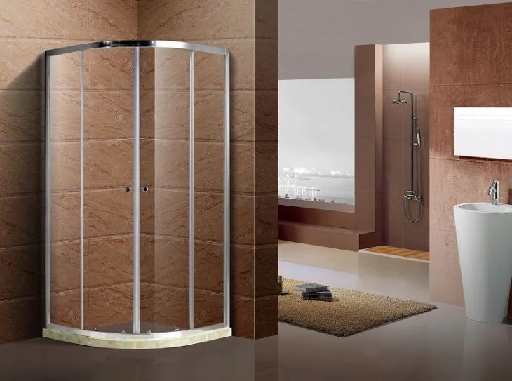 Malaking corner shower enclosure