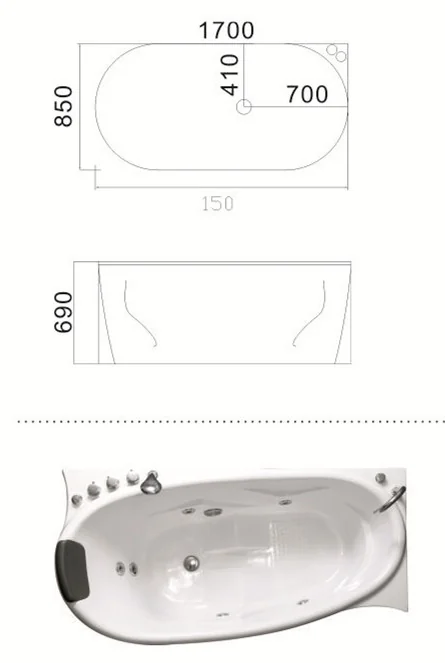 product-678-991 (1)C-045(L)- ovaal bad met paneel en bubbelbadfunctie om in te baden.jpg