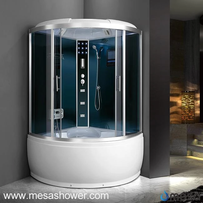 Steam Jetted Corner Sector Shower Enclosure with Bathtub for Sale
