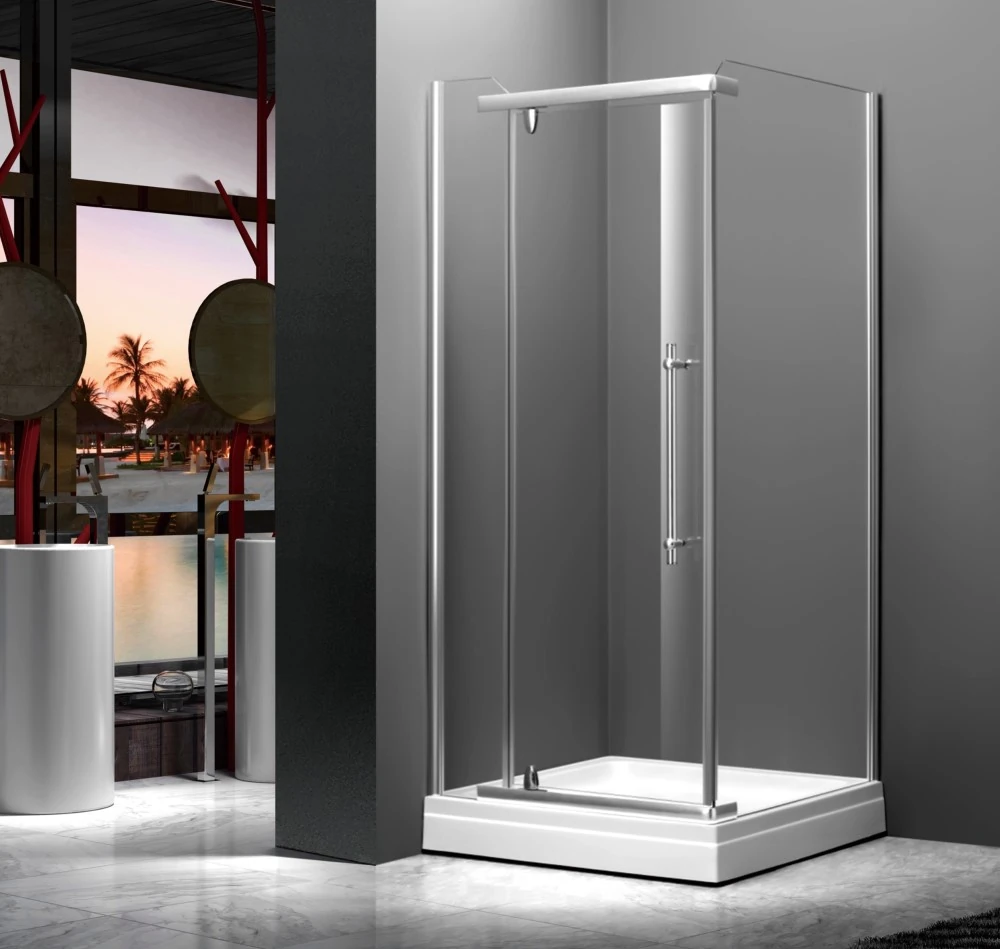 A-85D-Corner Clear Glass Shower Enclosure with Pivot Door_副本.jpg