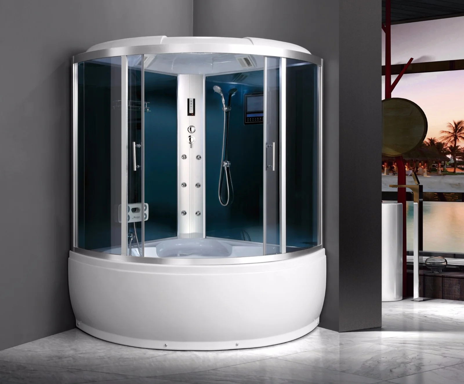product-746-618 M-515-AS Large Steam Shower Enclosure Corner Sector Jetted Enclosure with Cheap Price.jpg