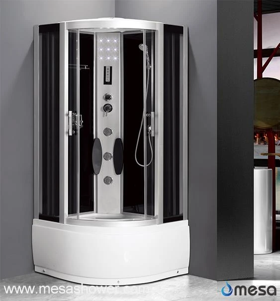 Aluminum Frame Shower Enclosure Tub Combo With Back Support