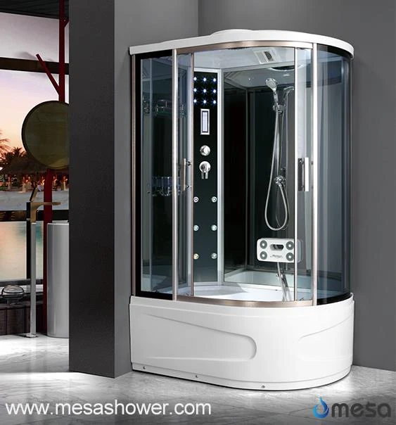 Corner Type All In One Shower Stall WIth Bathtub