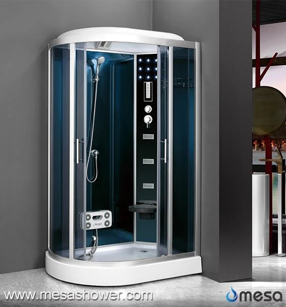 Corner Type Shower Room With Foot Massage And Lights