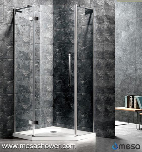 Diamond Corner Hinge New Design Frameless Shower Enclosure