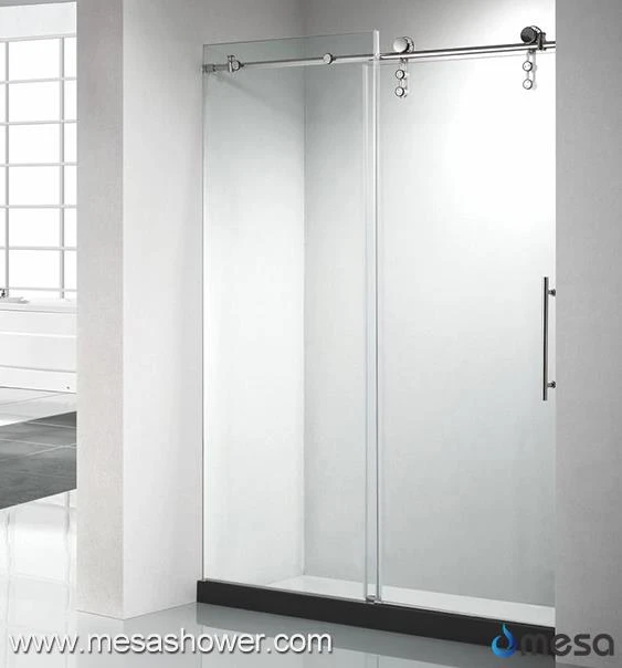 Elegant New Rollers Frameless Aluminium Sliding Shower Door