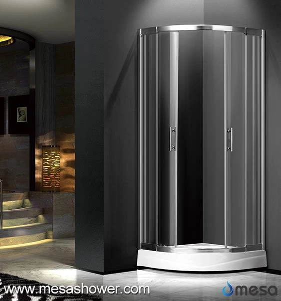 Indoor Simple Design Bathroom Corner Sector Hote Sale Shower Door