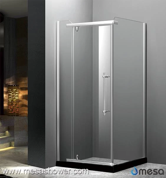 Less Framed Modern Design Square Shape Bathroom Shower Door With Cheap Price
