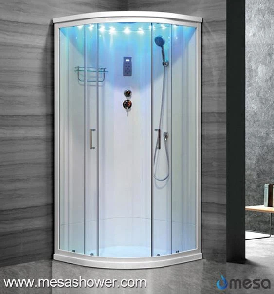 Low Tray Simpe Shower Cabin Room With Colorful Star Lights