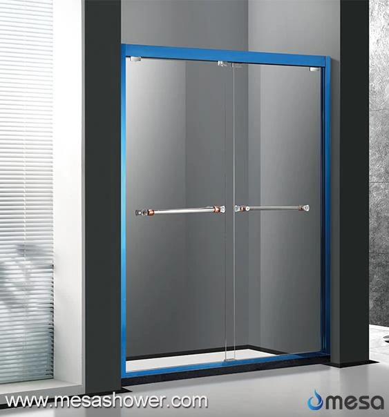 Mysterious Blue Luxury Framed Hot Sale Sliding Shower Door For Fast Delivery