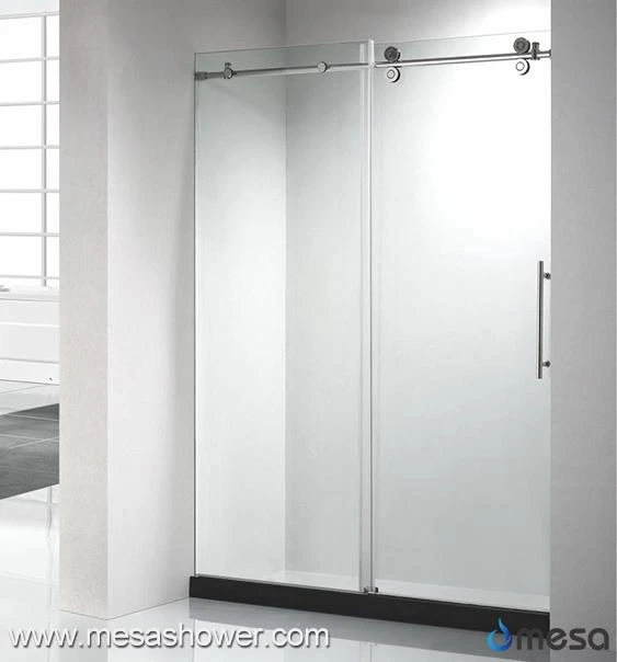 New Rollers Wheel Modern Desgin Aluminium Sliding Shower Door For Sale