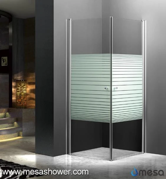 Corner Frameless Pivot Swing Rectangular Shower Enclosure