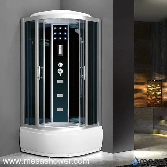 High Tray Whirlpool Massage Shower Cabin Room with Sliding Doors  M-500-B