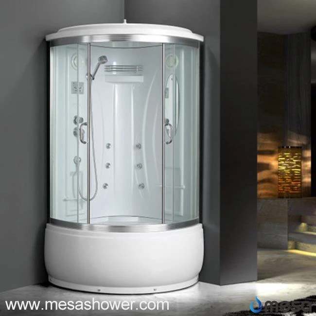 Sector Corner Standing Massage Shower Cabin Room with High Tray MER-008