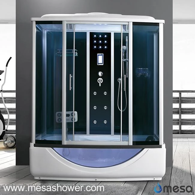 Large Glass Massage Bathtub and Shower Cabin Room Combo MER-1177