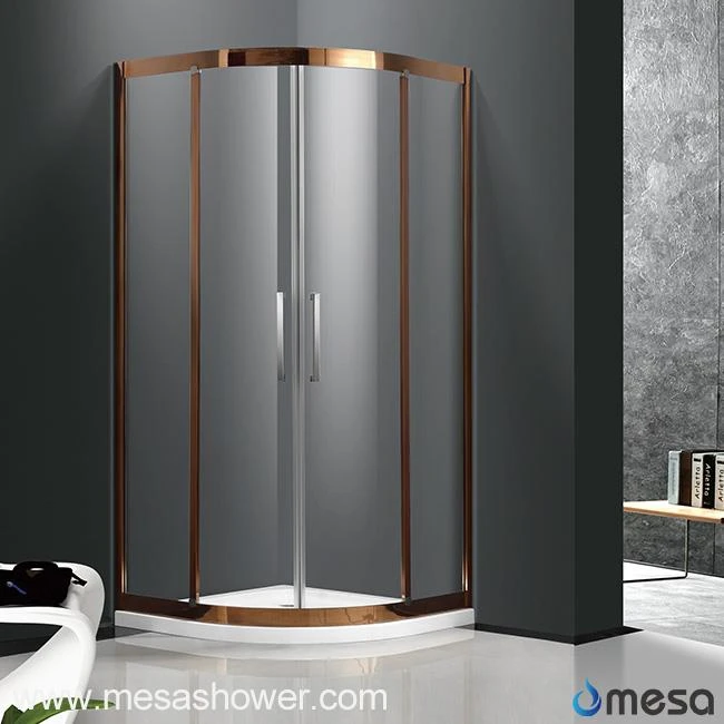 Luxury Golden Stainless Steel Shower Enclosure