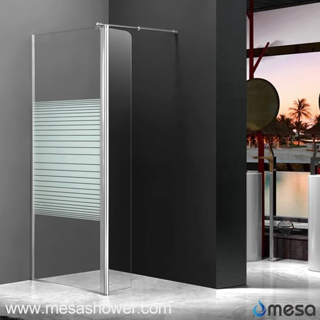 Hot Walk-in Shower Enclosure with Silk Screen