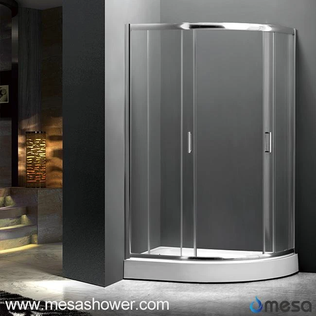 Corner Shower Enclosure of Double Sliding Door with Frame