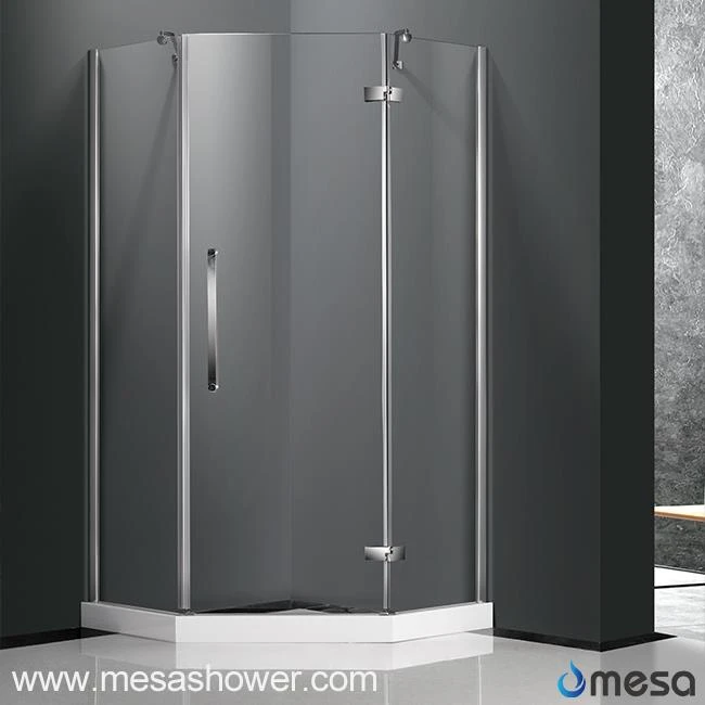 Corner Design Neo Angle Frameless Shower Enclosure with 1 Hinged Door