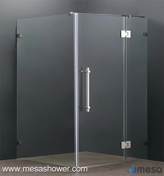 Rectangular Corner Bathroom Frameless Cheap Price Hinge Shower Enclosure