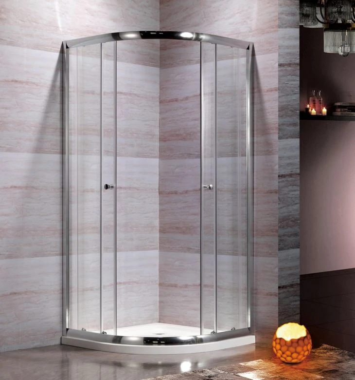 Sector Corner Modern Design Framed Sliding Shower Enclosure