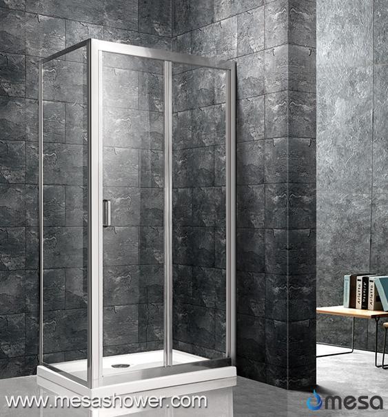 Simple Design Framed Corner Rectangular Sliding Folding Shower Enclosure