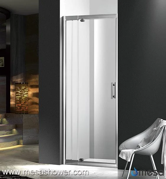 Small Pivot Frameless Clear Glass Cheap Price Shower Door