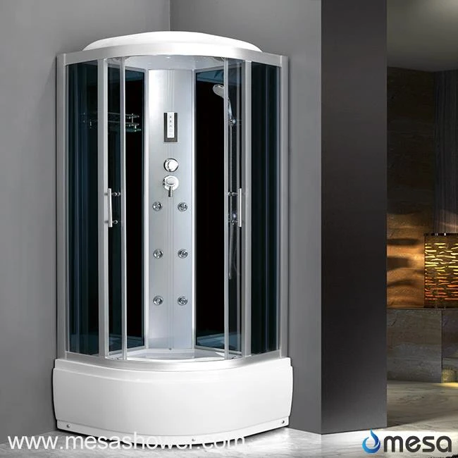 High Tray Jets Massage Shower Cabin with Glass Sliding Doors  M-500-BS