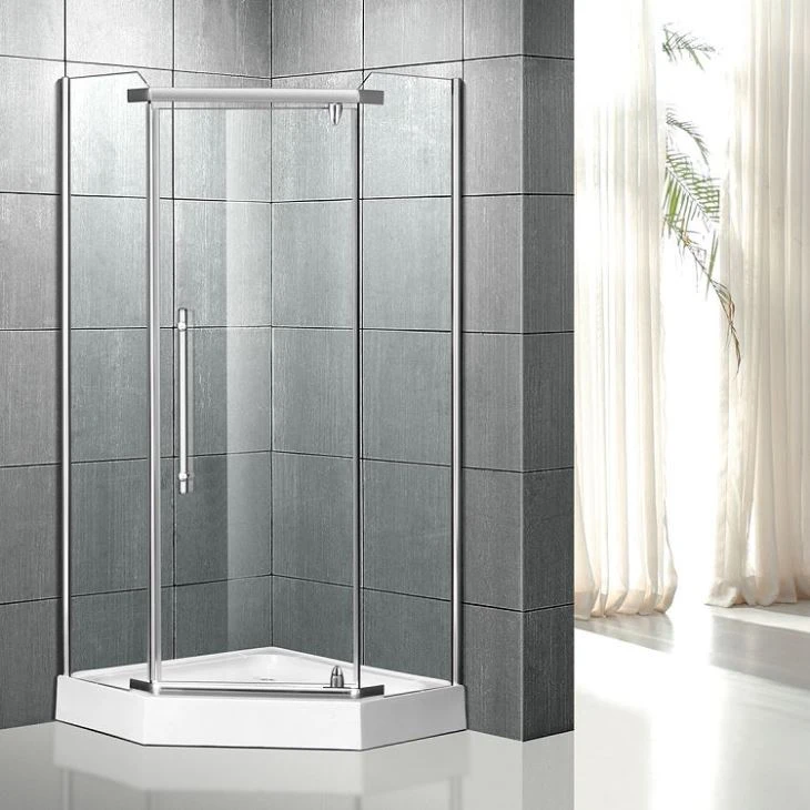 Corner Frameless Pivot Shower Door