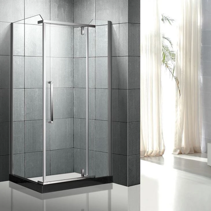 Frameless Stainless Steel Shower Enclosure